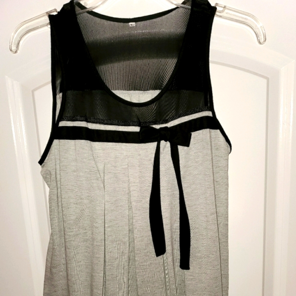 Black & Gray Fashion Tank